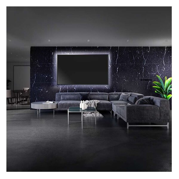 LED světelný pásek WM501 pro TV s USB, 100 cm, bílá