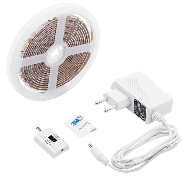 LED světelný pásek WM505 s bezdotykovým ovládáním, 3 m, bílá