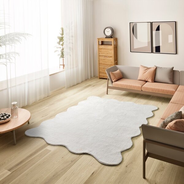 Bílý pratelný koberec 120x170 cm Mellow – Universal