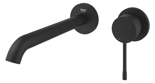 GROHE Essence Professional - Umyvadlová 2-otvorová baterie, velikost L, Phantom Black 29193KF1