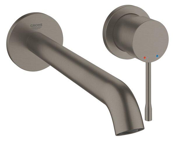 GROHE Essence Professional - Umyvadlová 2-otvorová baterie, velikost L, kartáčovaný Hard Graphite 29193AL1