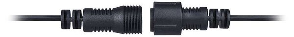 LED venkovní světelný řetěz WO794-1, 15 + 5 m, černá