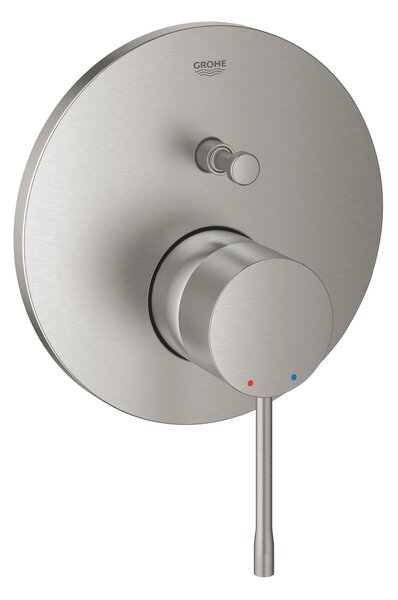 GROHE Essence Professional - Páková podomítková baterie se 2 směrným přepínačem, supersteel 24167DC1