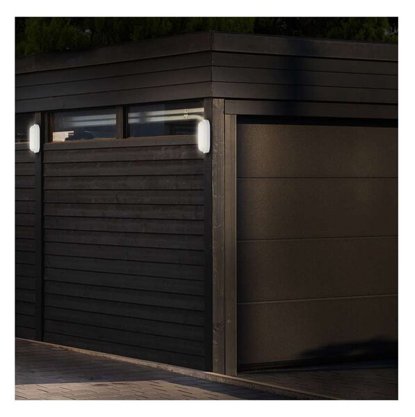 LED venkovní světlo WO744 - ovál 21 x 10,4 cm, bílá