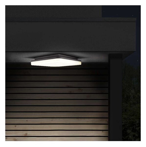 LED venkovní světlo WO730-1 - čtverec 22 x 22 cm, bílá