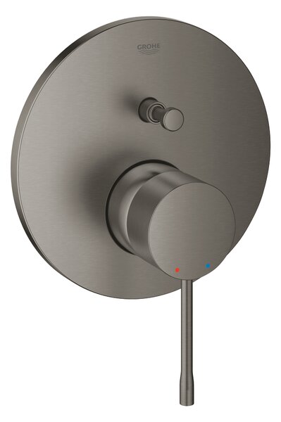 GROHE Essence Professional - Páková podomítková baterie se 2 směrným přepínačem, kartáčovaný Hard Graphite 24167AL1