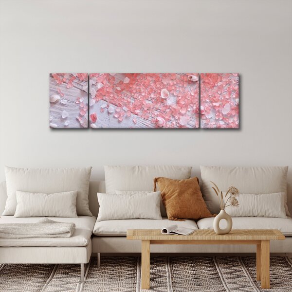 Obraz - Přímořská atmosféra v růžových odstínech (170x50 cm)