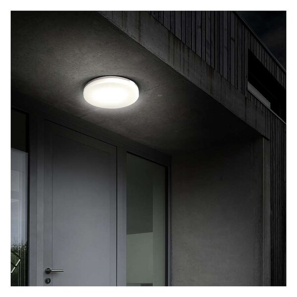 LED venkovní světlo WO731-1 - kruh 22 cm, bílá