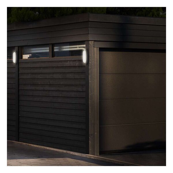 LED venkovní světlo WO744 - ovál 21 x 10,4 cm, šedá