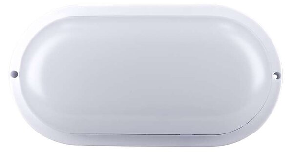 LED venkovní světlo WO749 - ovál 26 x 13,5 cm, bílá