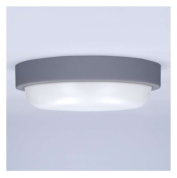 LED venkovní světlo WO745 - kruh 17 cm, šedá