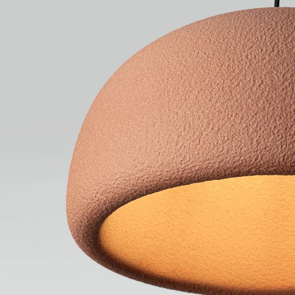 Nova Luce Terakotově oranžové závěsné světlo Davo 43 cm