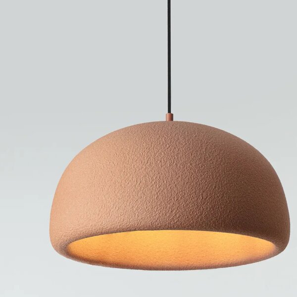 Nova Luce Terakotově oranžové závěsné světlo Davo 43 cm