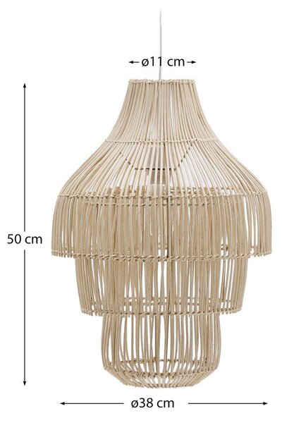 Ratanové stínidlo v přírodní barvě ø 38 cm Janoa – Kave Home