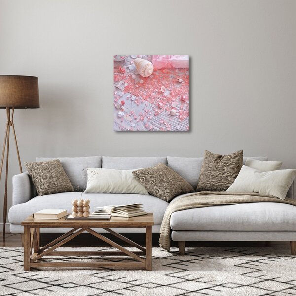 Obraz - Přímořská atmosféra v růžových odstínech (30x30 cm)