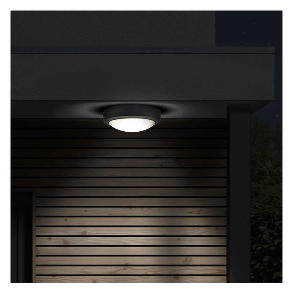 LED venkovní světlo WO746 Siena - kruh 17 cm, šedá