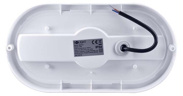 LED venkovní světlo WO749 - ovál 26 x 13,5 cm, bílá