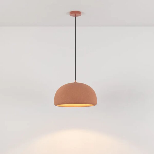 Nova Luce Terakotově oranžové závěsné světlo Davo 43 cm