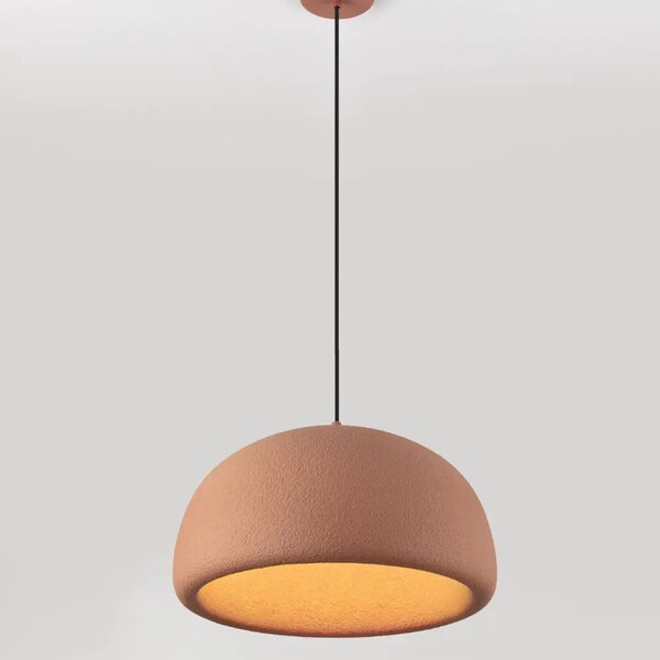 Nova Luce Terakotově oranžové závěsné světlo Davo 43 cm