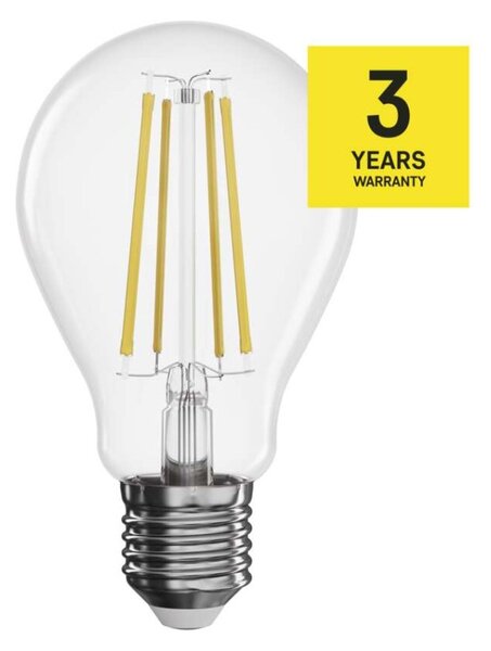 EMOS LED žárovka Filament A60 / E27 / 7,5 W (75 W) / 1 055 lm / teplá bílá / stmívatelná 1525743238