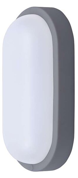 LED venkovní světlo WO749 - ovál 26 x 13,5 cm, šedá