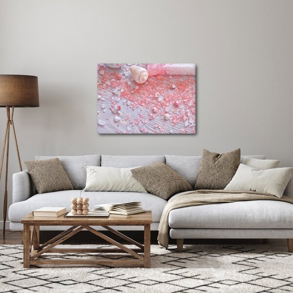 Obraz - Přímořská atmosféra v růžových odstínech (70x50 cm)