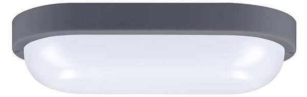 LED venkovní světlo WO749 - ovál 26 x 13,5 cm, šedá