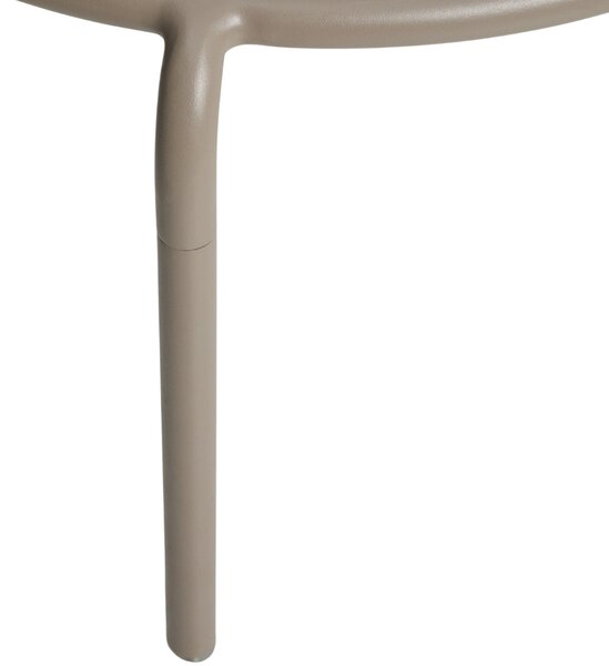 Kave Home Béžový kovový zahradní stolek Joncols 60 cm