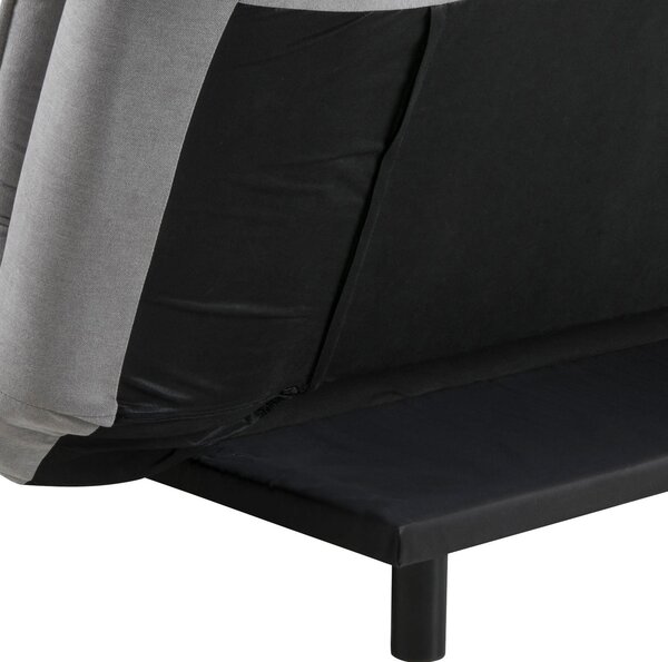 ROZKLÁDACÍ POHOVKA, textil, světle šedá Carryhome - Rozkládací sedačky