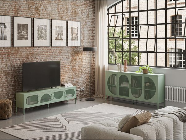 TV stolek v mentolové barvě 180x50 cm Tayra – Marckeric