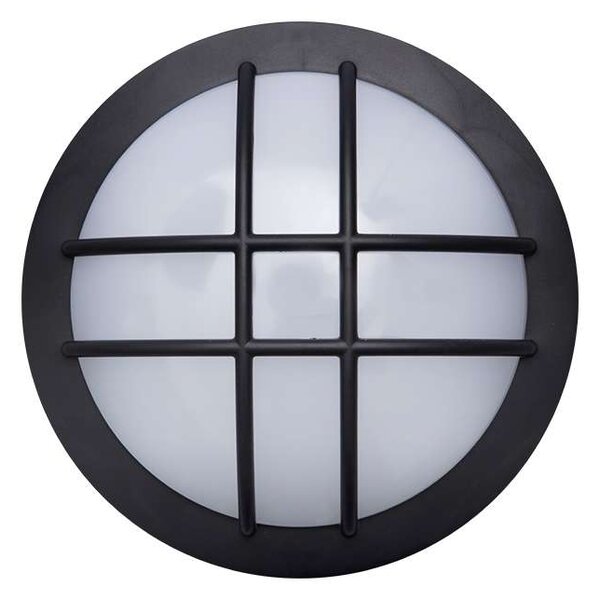 LED venkovní světlo WO753 - kruh 17 cm, černá