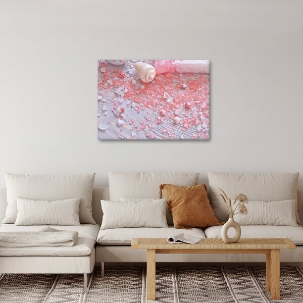Obraz - Přímořská atmosféra v růžových odstínech (70x50 cm)