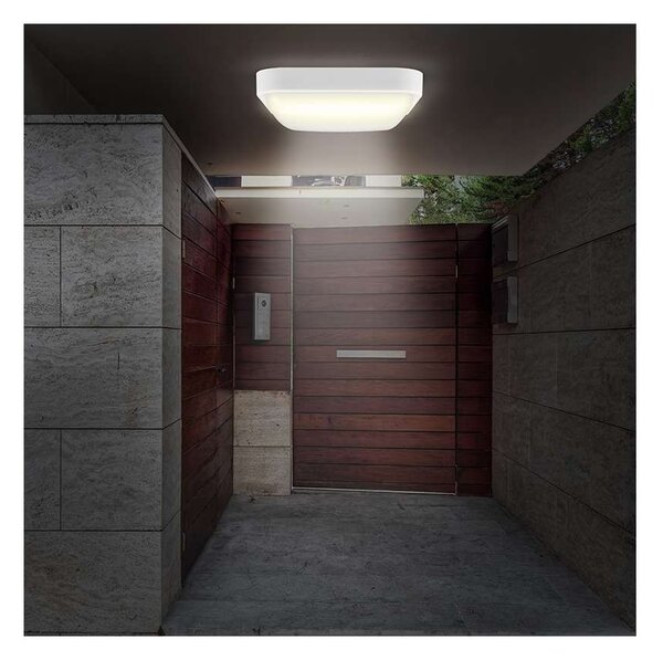 LED venkovní světlo WO751 - čtverec 16 x 16 cm, bílá