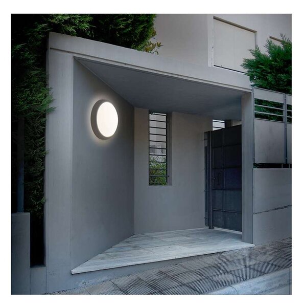 LED venkovní světlo WO750 - kruh 20 cm, šedá