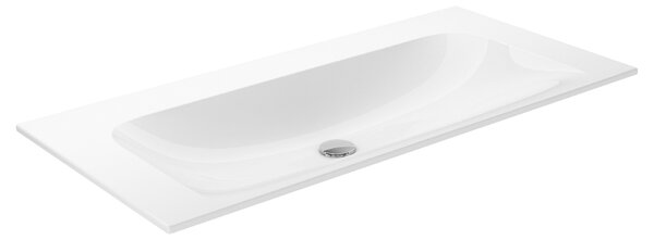 Keuco Plan - Zápustné umyvadlo 1007x494 mm, bez přepadu, bez otvoru na baterii, CleanPlus, bílá 32970311000