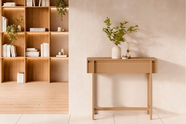 Somcasa Dubový toaletní stolek Pacific 100 x 38 cm
