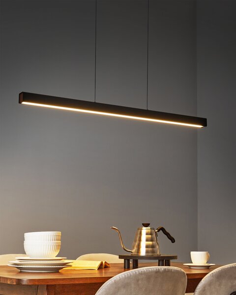 LED závěsná lampa ARENAS s dálkovým ovládáním Černá