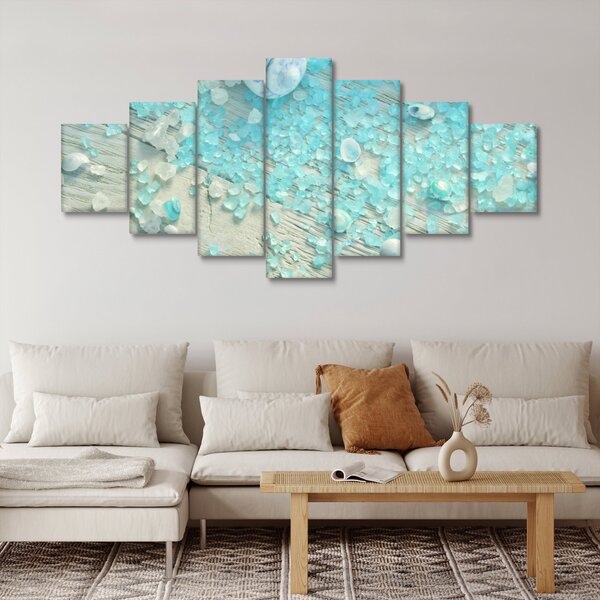Obraz - Přímořská atmosféra v tyrkysových odstínech (210x100 cm)