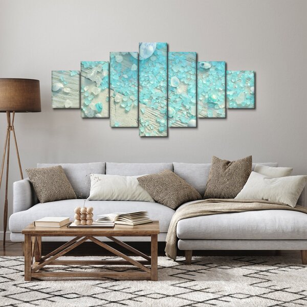 Obraz - Přímořská atmosféra v tyrkysových odstínech (210x100 cm)