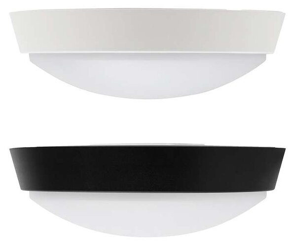 LED venkovní světlo WO779 nastavitelné - kruh 22 cm, 2 kryty, černá / bílá
