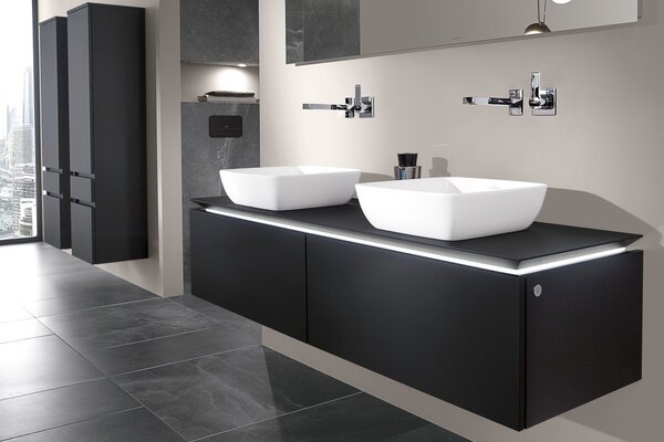 Villeroy & Boch Artis - Umyvadlová mísa na desku 410x410 mm, alpská bílá 41784101