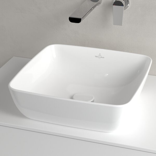 Villeroy & Boch Artis - Umyvadlová mísa na desku 410x410 mm, alpská bílá 41784101