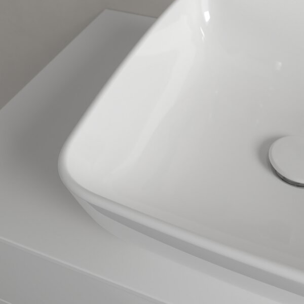 Villeroy & Boch Artis - Umyvadlová mísa na desku 410x410 mm, alpská bílá 41784101