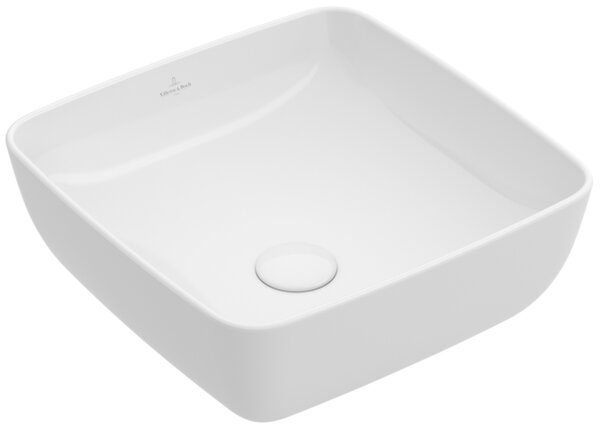 Villeroy & Boch Artis - Umyvadlová mísa na desku 410x410 mm, alpská bílá 41784101