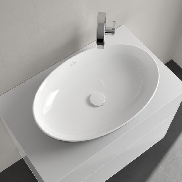 Villeroy & Boch Artis - Umyvadlová mísa na desku 610x410 mm, Coal Black 419861BCT8
