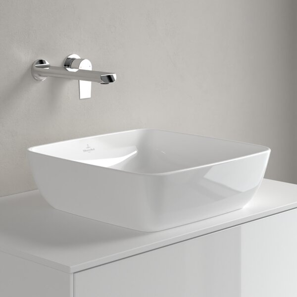 Villeroy & Boch Artis - Umyvadlová mísa na desku 410x410 mm, alpská bílá 41784101