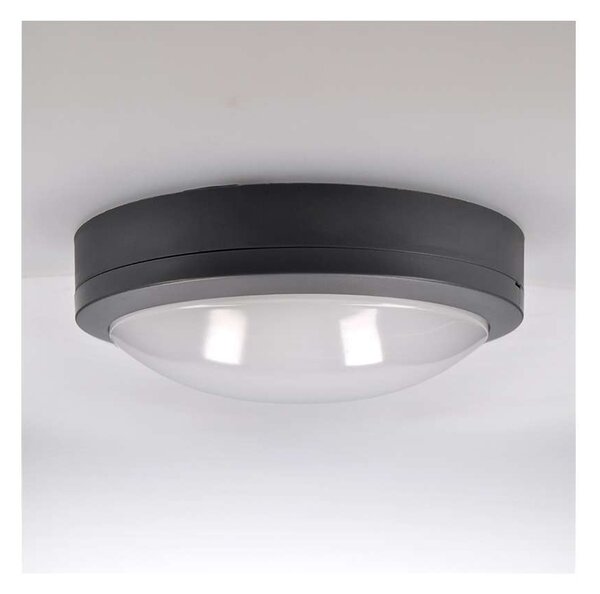 LED venkovní světlo WO781 Siena - kruh 23 cm, šedá