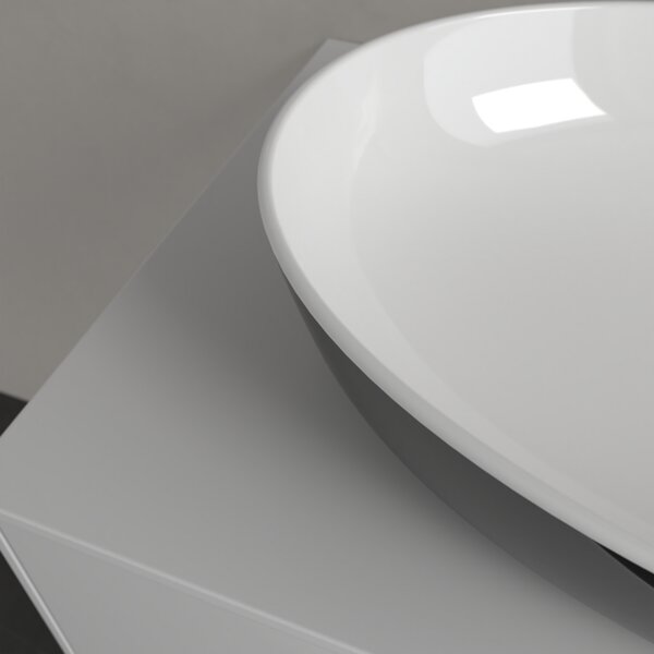 Villeroy & Boch Artis - Umyvadlová mísa na desku 610x410 mm, Coal Black 419861BCT8
