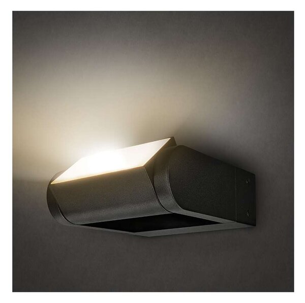 LED venkovní světlo WO808 Crotone náklopné, černá
