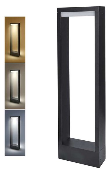 LED venkovní světlo WO807 Ragusa - sloupek, černá